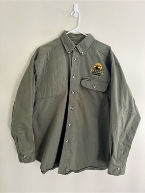 Remington Skyline Camouflage Olive Button-Down Shirt